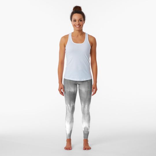 Discover Gray Ombre Tie-Dye Stripes Leggings