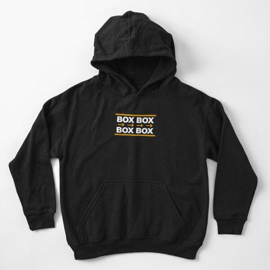Discover 'Box Box Box Box' Pit Marker Design Kid Pullover Hoodie
