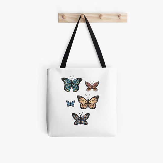 Discover Butterfly Sticker Set 1 + Tote Bag + Mask Tote Bag