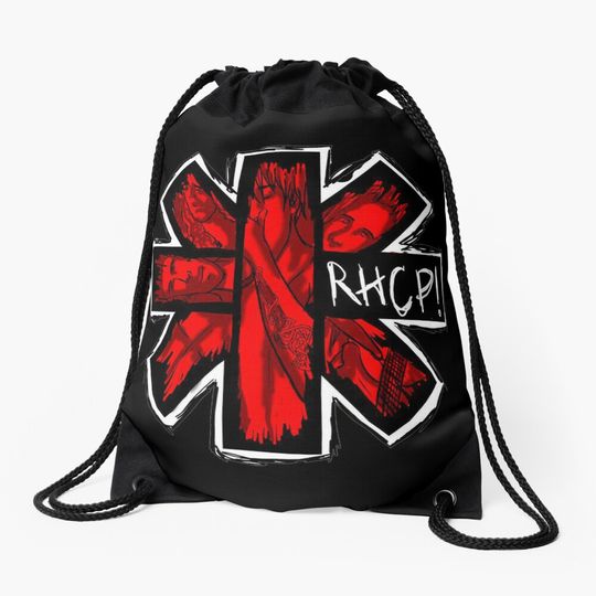 Discover Coret red hot chili peppers Drawstring Bag