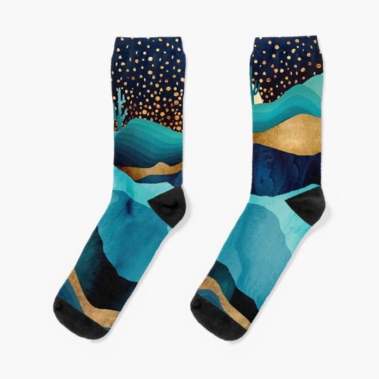 Discover Indigo Desert Night Socks