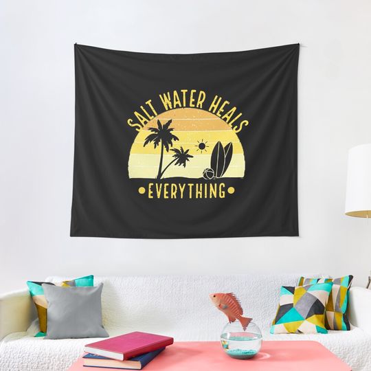 Discover Salt Water Heals Everything Tapestry