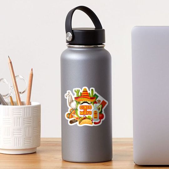 Discover Cinco De Drinko Fiesta Sticker