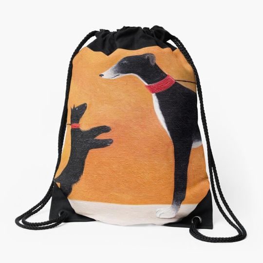 Discover Big Hound Drawstring Bag
