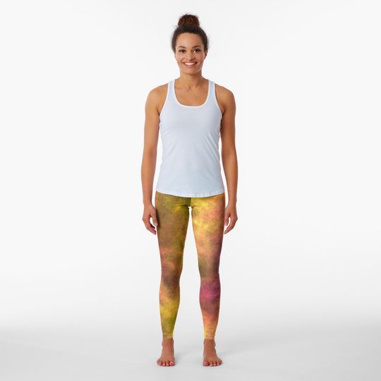 Discover Yellow Tie Dye Leggings
