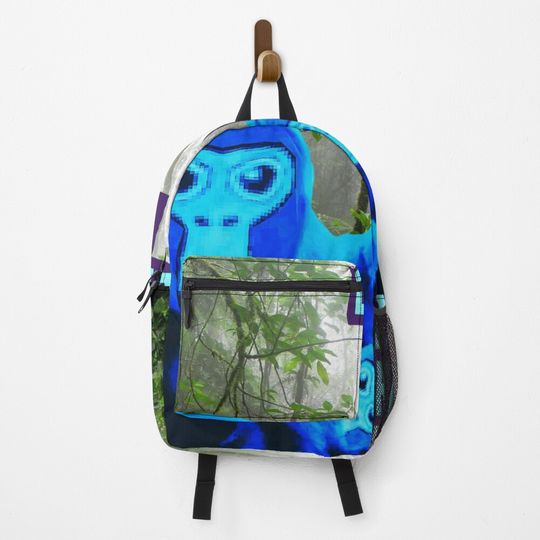 Discover Gorilla Tag, Blue Monkey Jungle Scape  Backpack