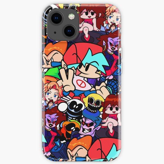 Discover Friday Night Funkin Collage iPhone Case