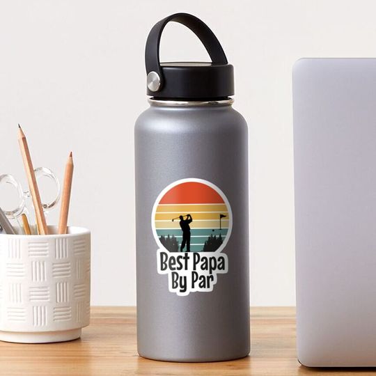 Discover Best Dad By Par Sticker