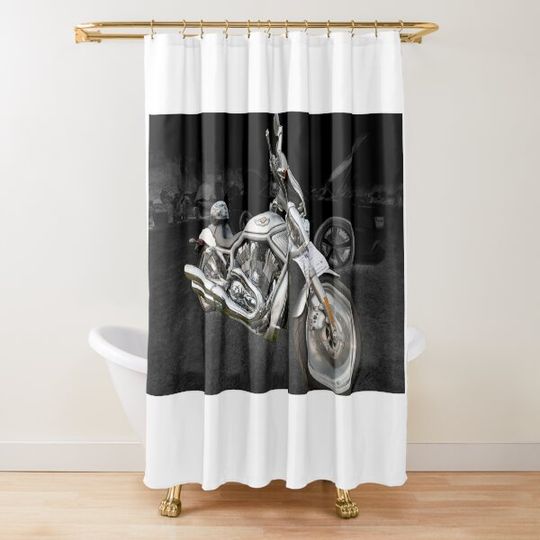 Discover HD V Rod Shower Curtain