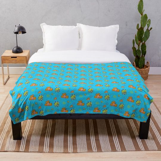 Discover Reptar And Cynthia Pattern II Throw Blanket