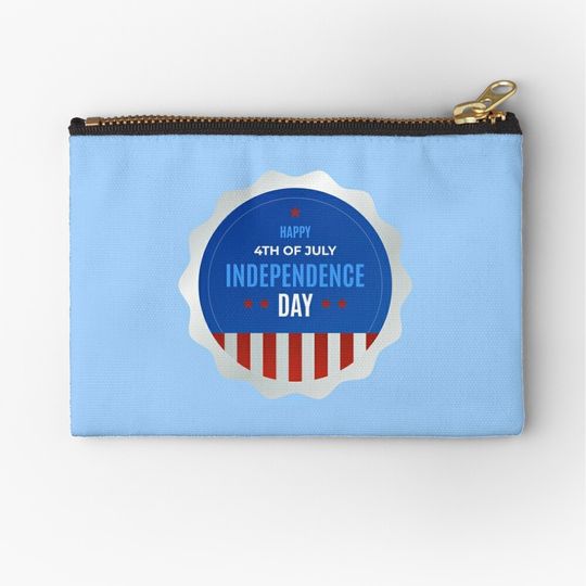 Discover HAPPY 4TH OF JULY Zipper Pouch