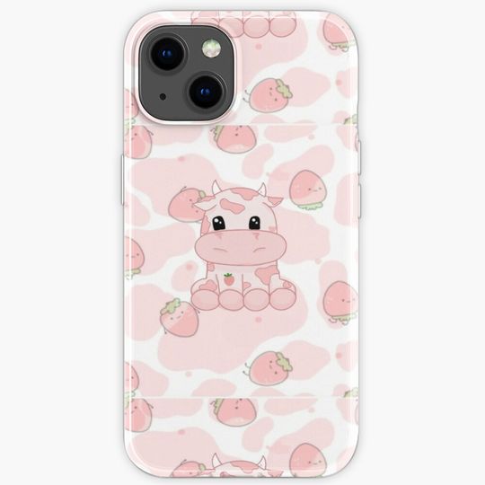 Discover Look At You Strawberry Cow! iPhone Case