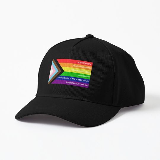 Discover Progress Pride Flag Gay Baseball Cap