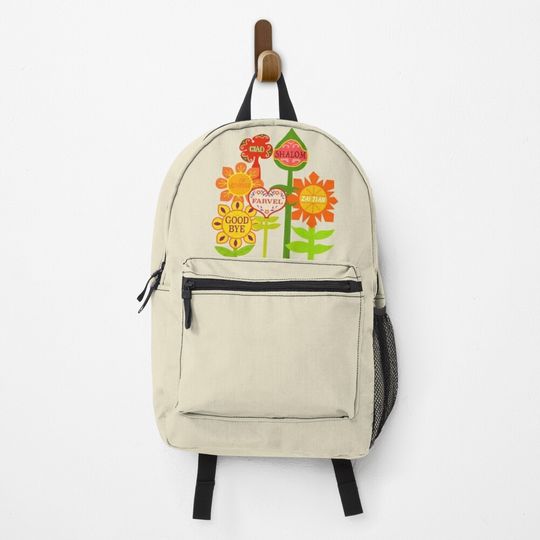 Discover It's A Small World Goodbye Room Flowers Backpack