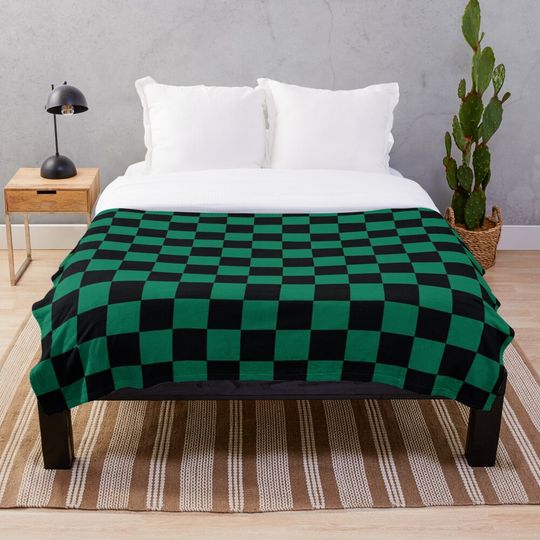 Discover Demon Slayer Tanjirou pattern Throw Blanket