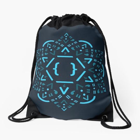 Discover Code Mandala - React Framework Drawstring Bag