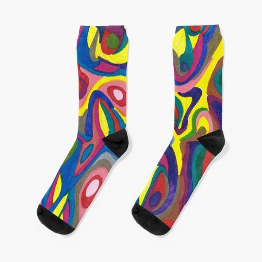 Discover Colour Swirls Socks
