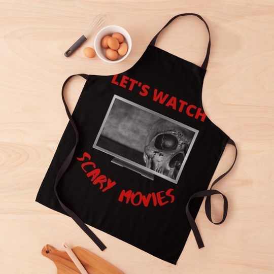 Discover let's watch scary movies Apron