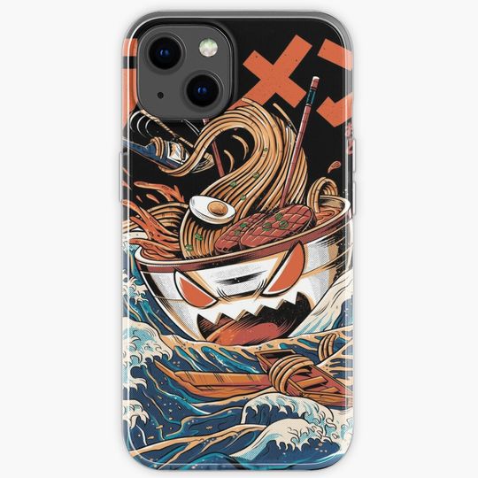 Discover The black Great Ramen iPhone Case