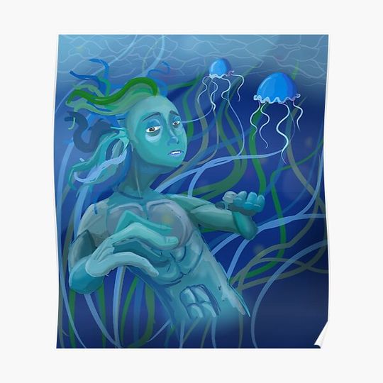 Discover Aqua Premium Matte Vertical Poster