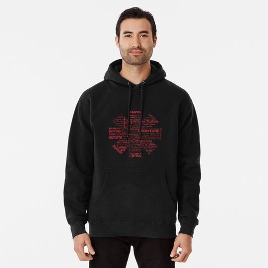 Discover Red Hot Chili Peppers Typographic Pullover Hoodie