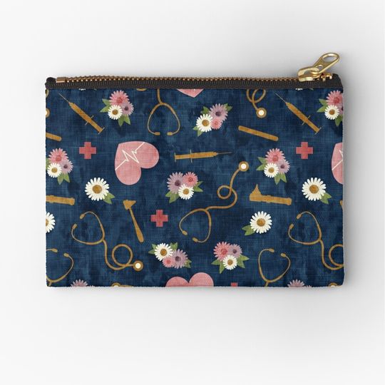 Discover Floral Nursing Makeup Bags