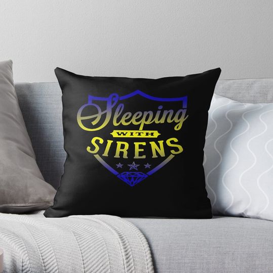 Discover Sleeping With Sirens Throw Pillow