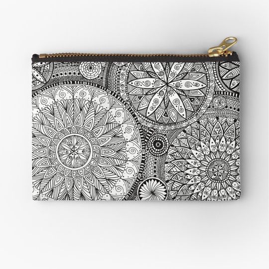 Discover Intricate Mandala Design Makeups Bag