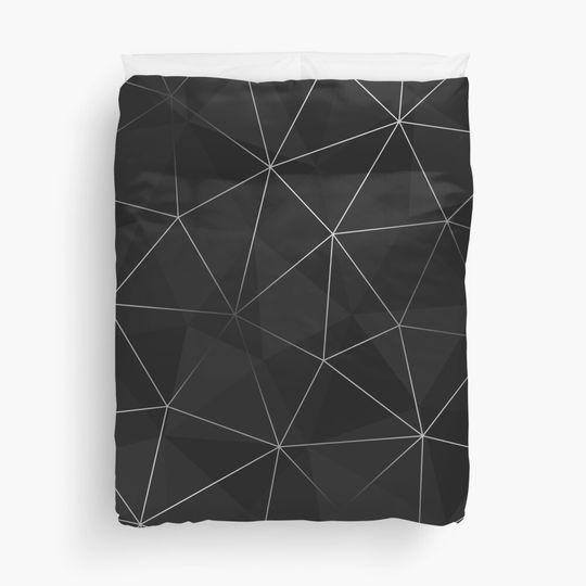 Discover Kintsugi - Silver Mesh Duvet Cover