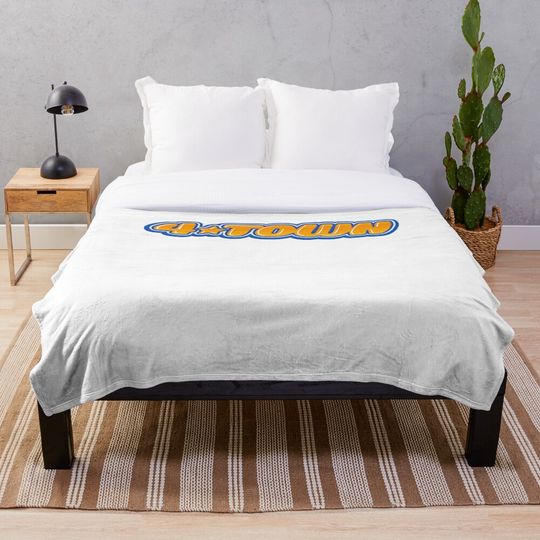 Discover 4town embroidery Cap Throw Blanket