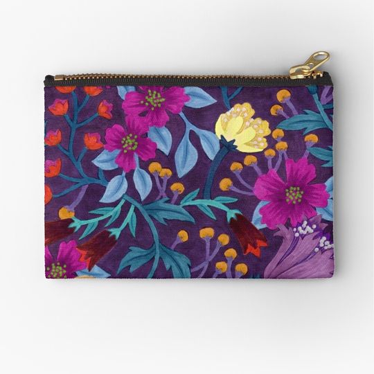 Discover Floral Makeup Bags