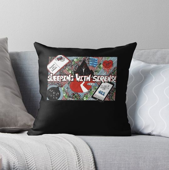 Discover Sleeping With Sirens Throw Pillow