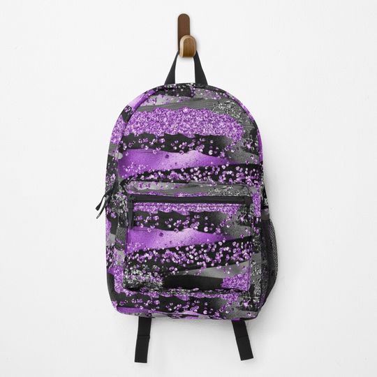 Discover Wickedly Purple Glitter Backpack