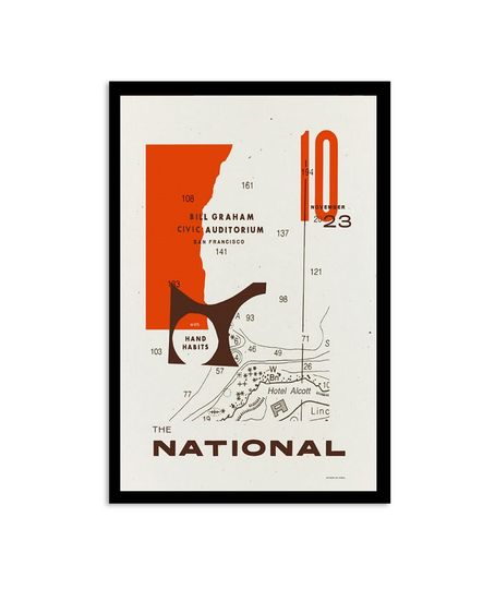 Discover The National Show San Francisco November 10th, 2023 Poster