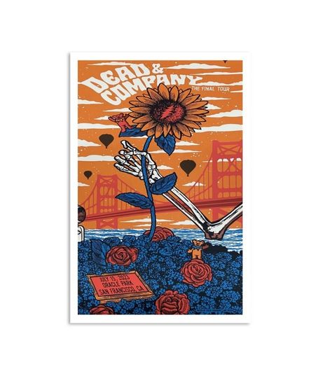 Discover Dead & Company July 15, 2023 Oracle Park San Francisco, CA Poster