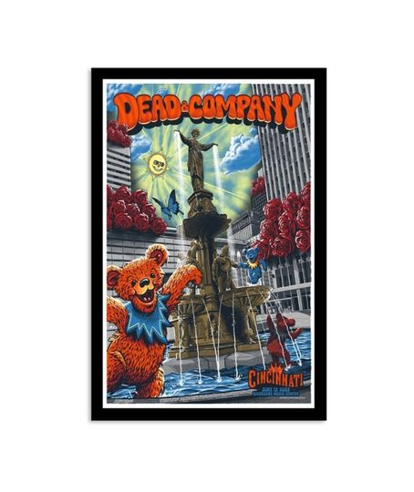 Discover Dead & Company June 13, 2023 Riverbend Music Center, Cincinnati, OH Poster