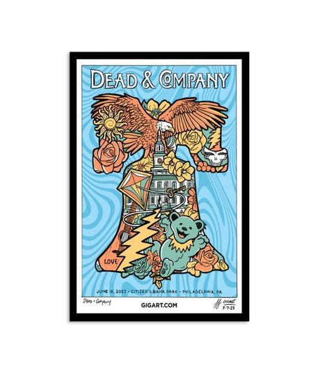 Discover Dead & Company June 15, 2023 Citizens Bank Park, Philadelphia, PA Poster