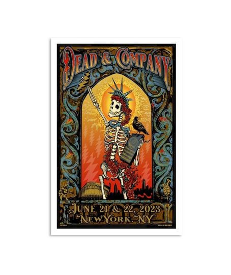 Discover Dead & Company June 21 & 22, 2023 Citi Field, New York, NY Poster