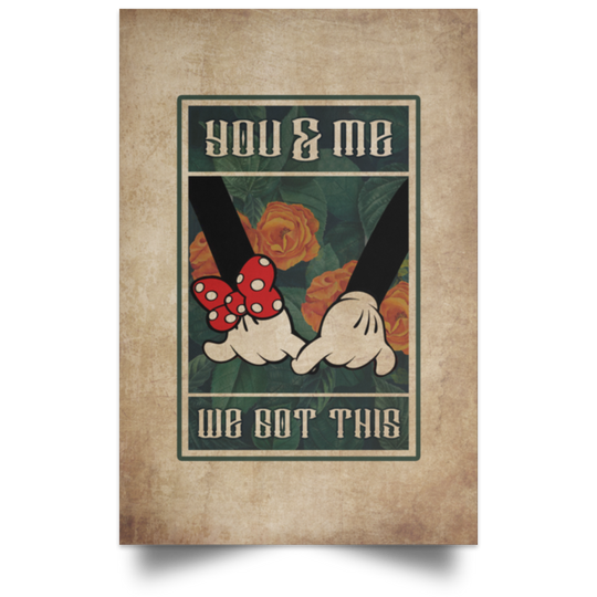Discover You And Me We Got This Mouse Couple In Love Unframed Poster-Wife Husband Mouse Couple Wall Art