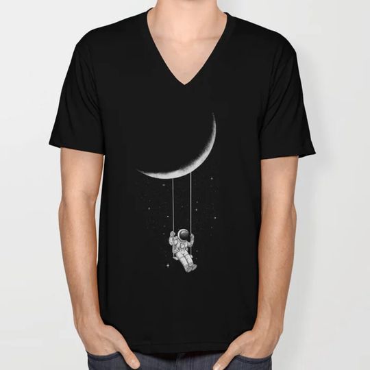 Discover Moon Swing V Neck T Shirt