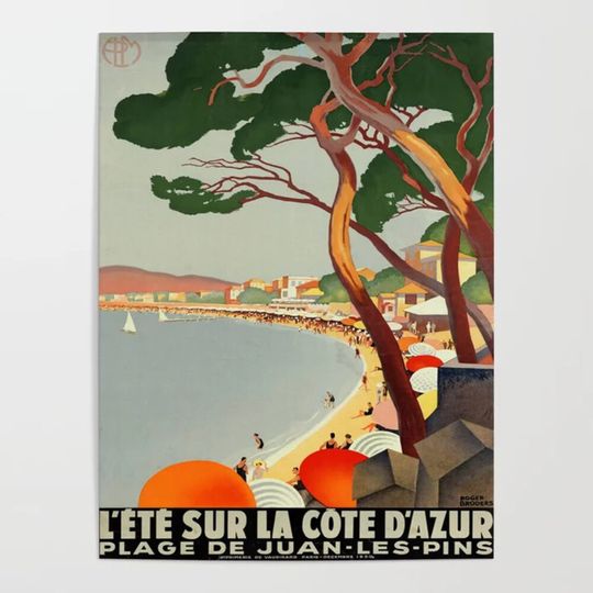 Discover Vintage poster - Cote D'Azur, France Poster