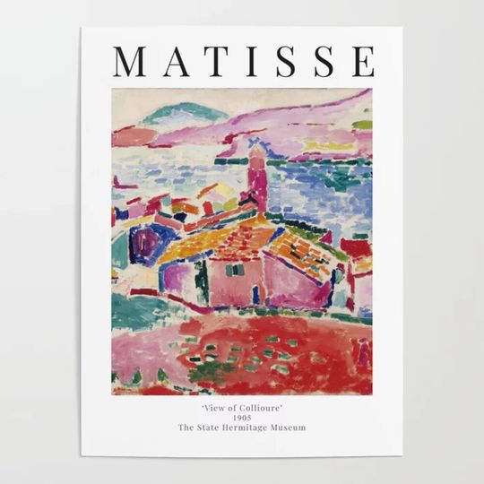 Discover View of Collioure - Henri Matisse - Exhibition Poster Poster