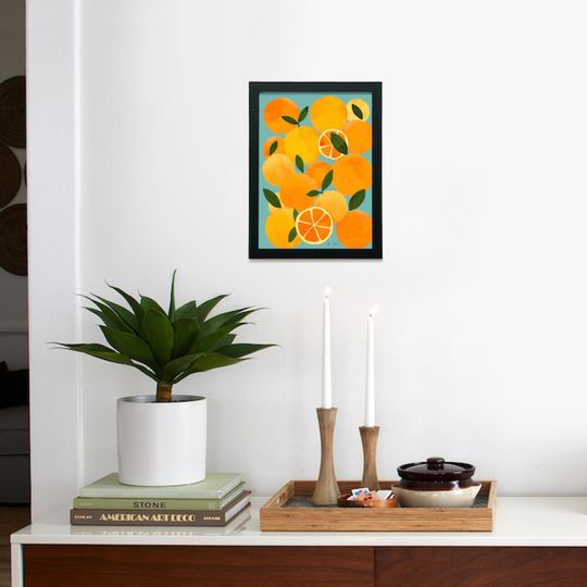 Discover Naranjas Azul Limited Edition 9x12 Framed Poster