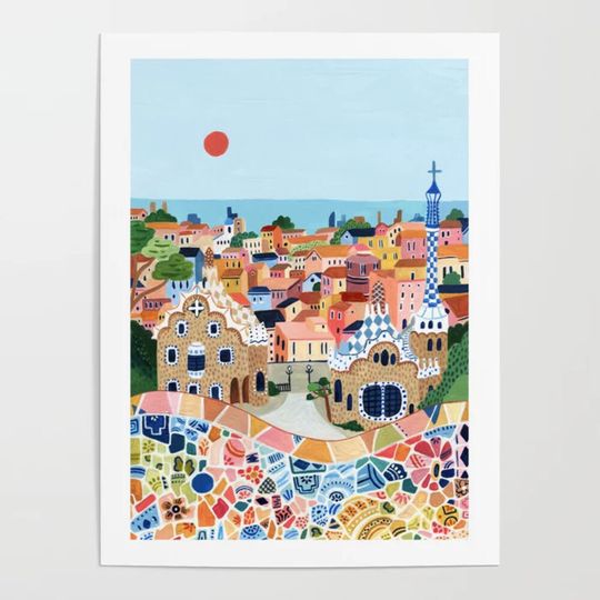 Discover Barcelona Poster