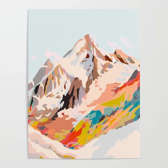 Discover glass mountains Poster