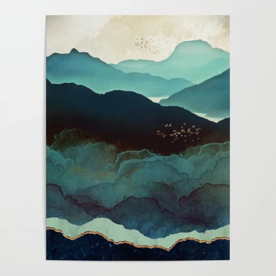 Discover Indigo Mountains Poster