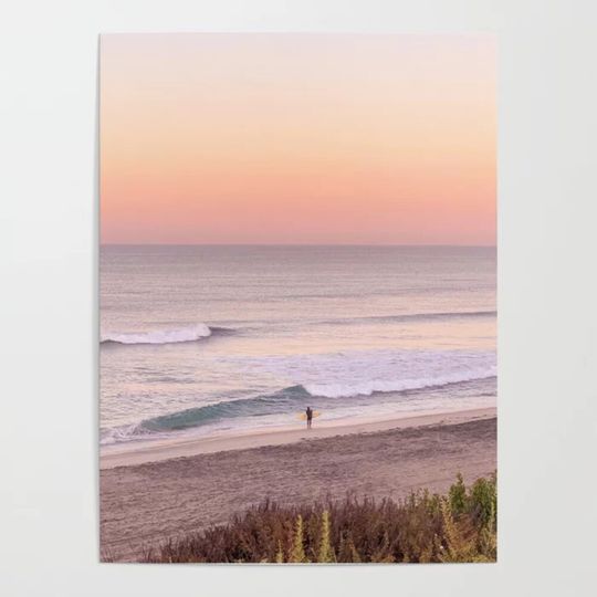 Discover Sunrise Surfer Poster