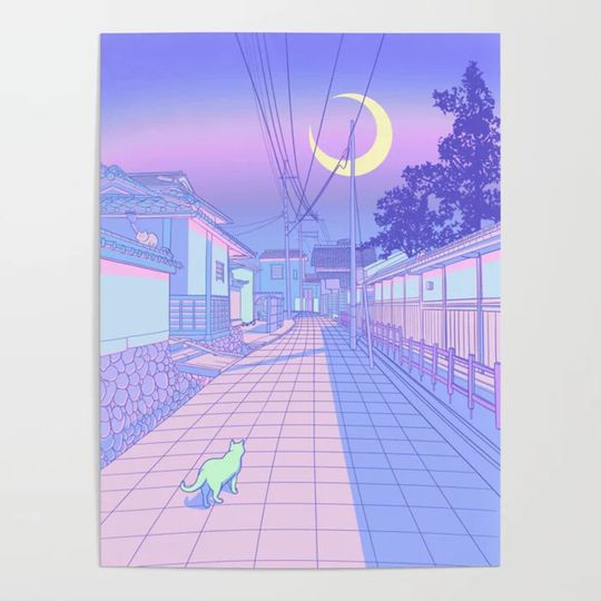 Discover Kyoto Nights Poster