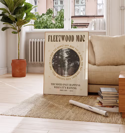 Discover Fleetwood Mac Vintage Music Art Print