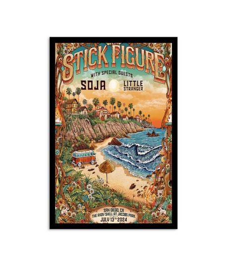 Discover Stick Figure Jul 13 2024 The Rady Shell at Jacobs Park in San Diego CA Poster